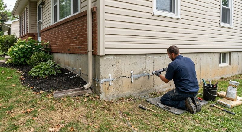 Cracked Foundation Repair in Greenville, SC