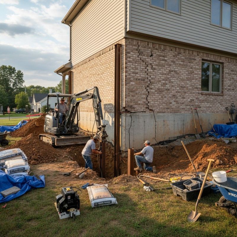 Exterior Foundation Repair in Greenville, SC