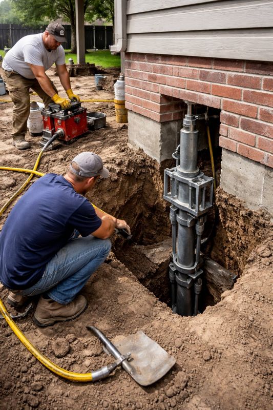 Foundation Pier Repair in Greenville, SC
