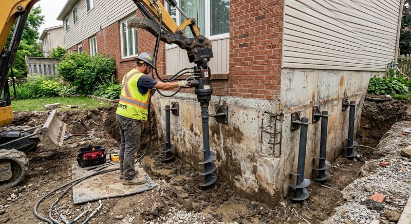 Helical Piers Installation in Fort Collins, CO