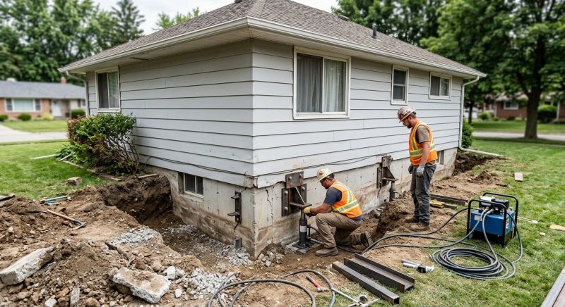 Sinking Foundation Repair in Tampa, FL